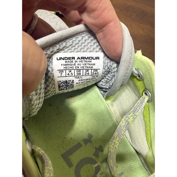 Under Armour Womens Charged Bandit 2 1273961-942 Gray Running Shoes Sneakers 7 - Picture 7 of 8